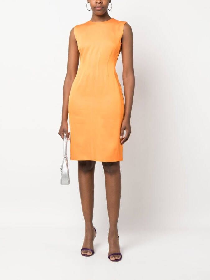 BCBG Max Azria Midi-jurk met schede Oranje