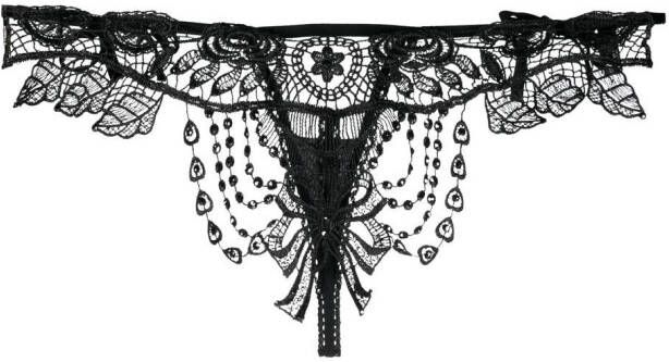 Belle Et Bon Slip met Swarovski kristallen Zwart