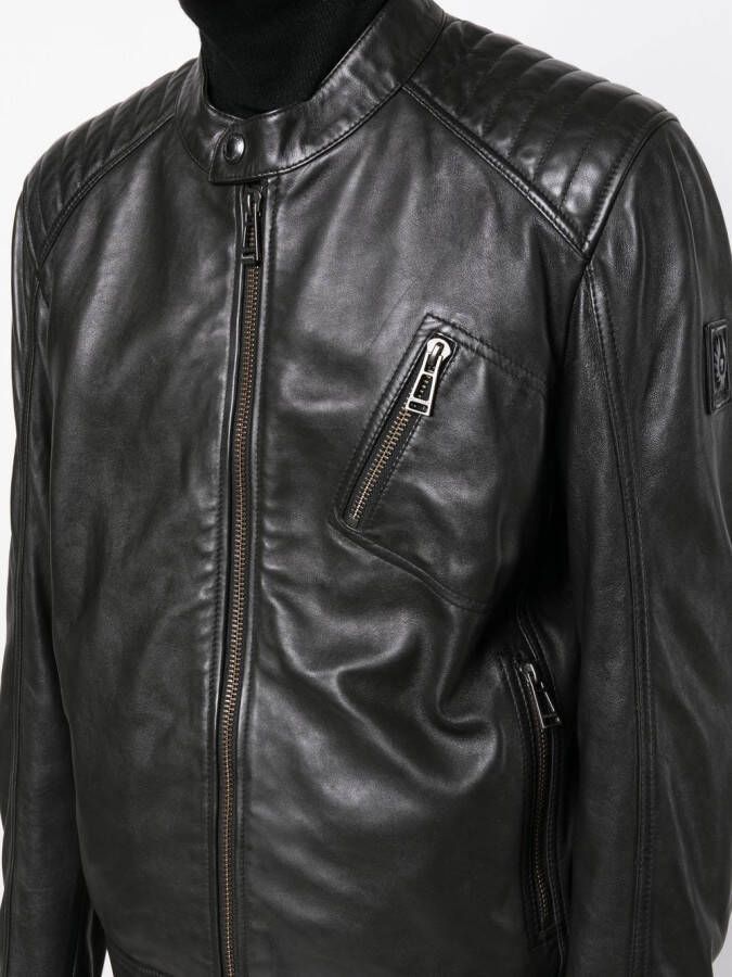 Belstaff Leren jack Zwart