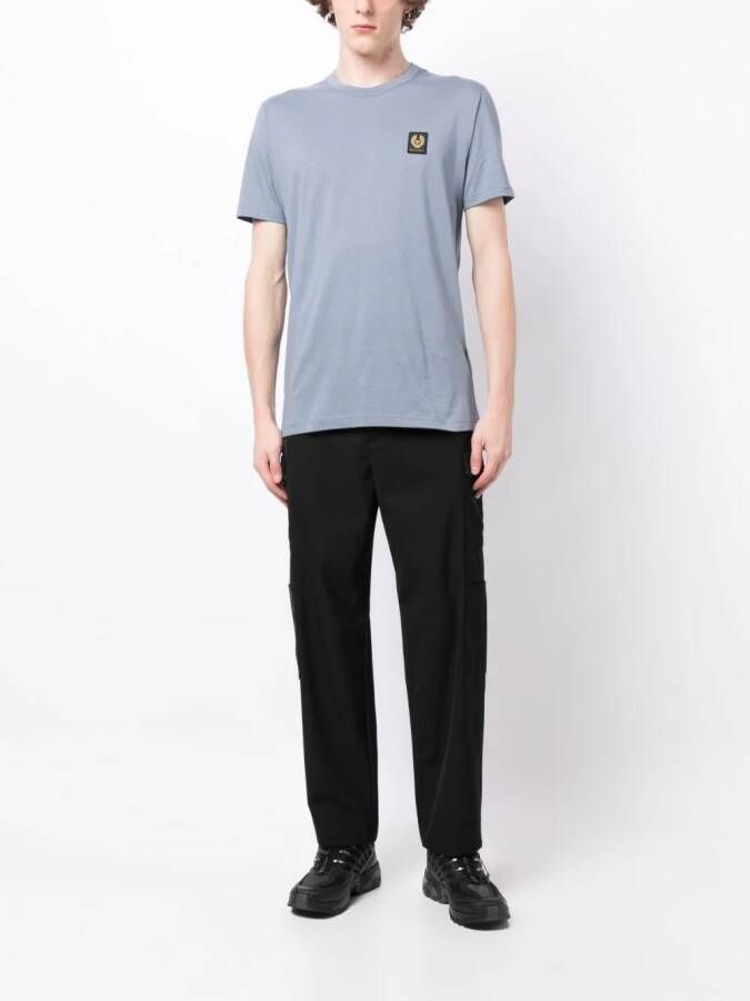 Belstaff T-shirt met logopatch Blauw