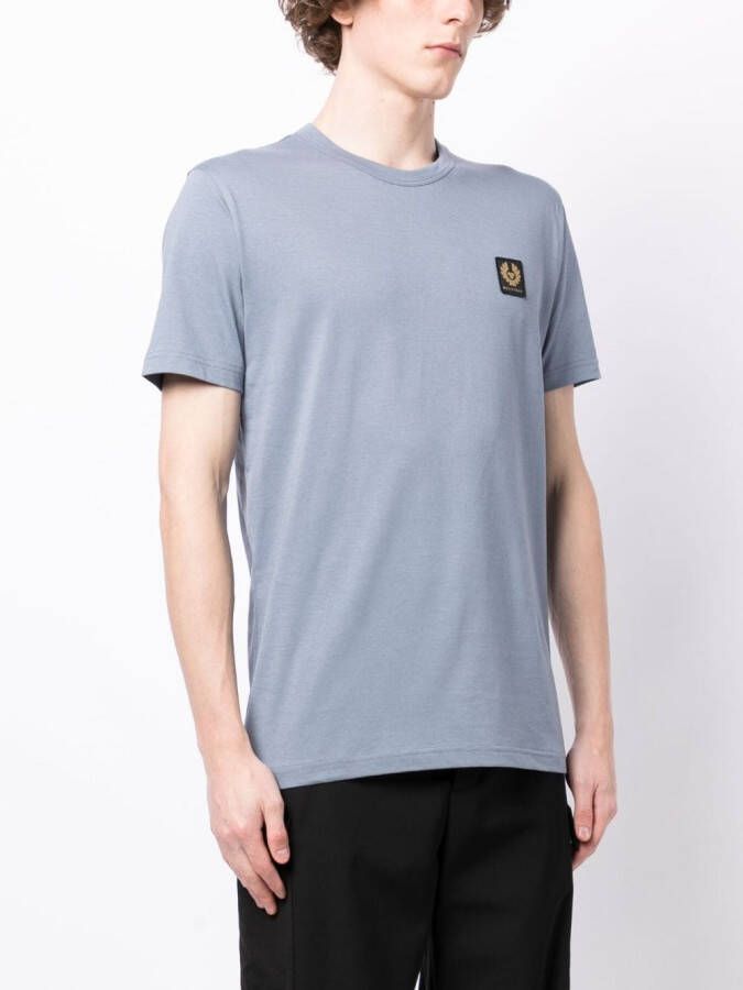 Belstaff T-shirt met logopatch Blauw