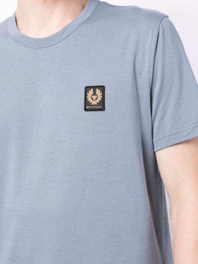 Belstaff T-shirt met logopatch Blauw