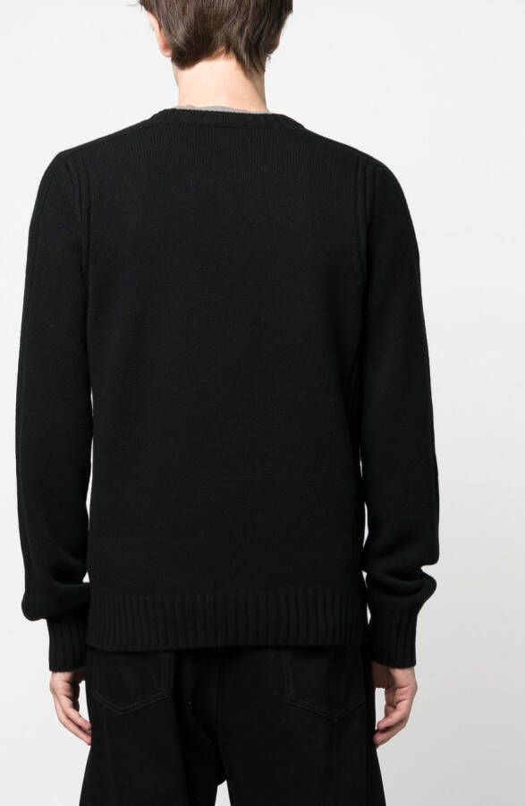 Belstaff Sweater met logopatch Zwart