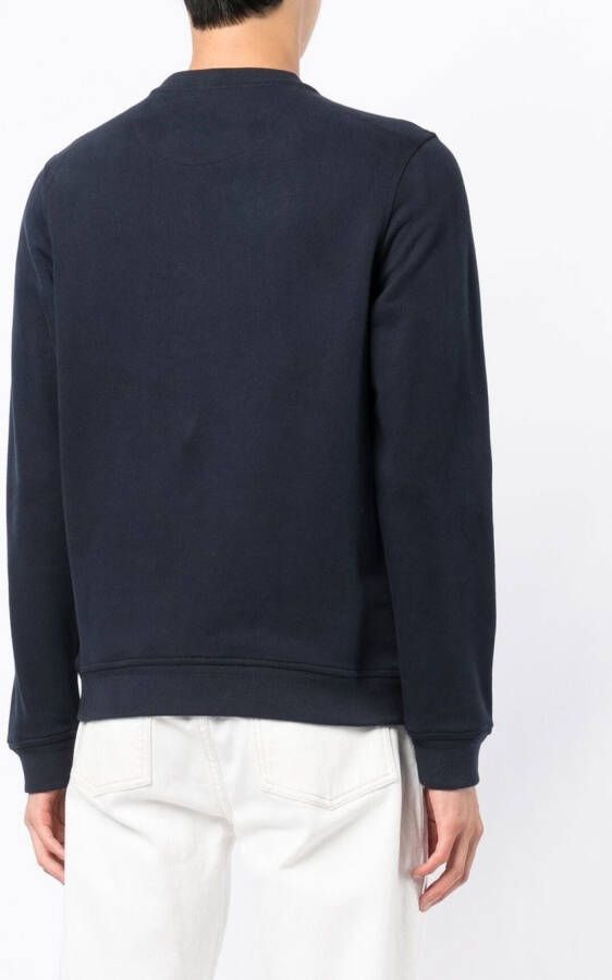 Belstaff Katoenen sweater met logopatch Blauw