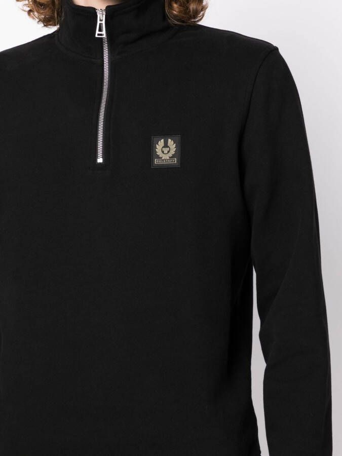 Belstaff Sweater met logopatch Zwart
