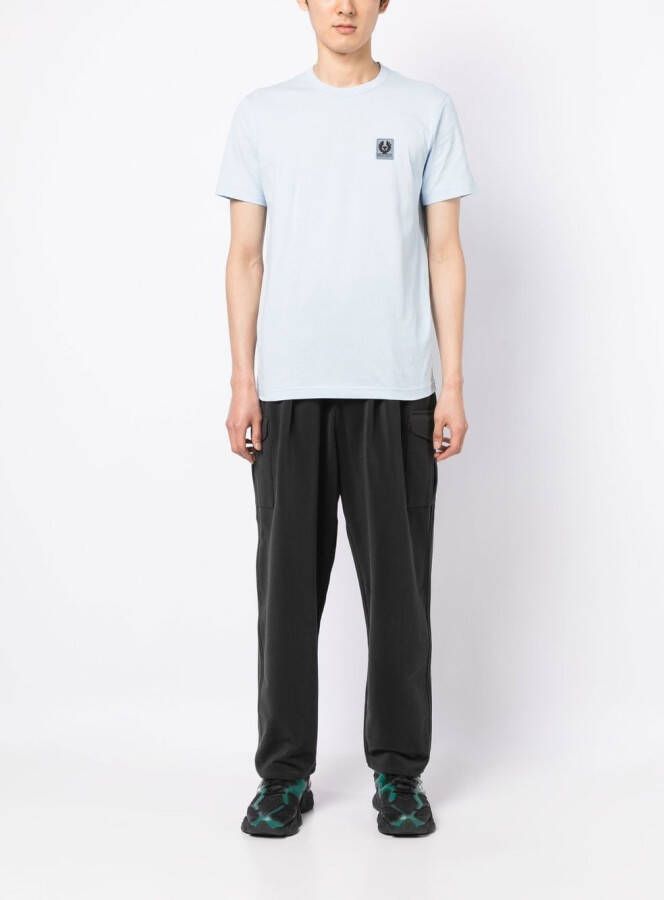 Belstaff T-shirt met logopatch Blauw