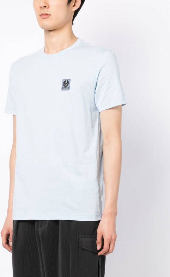 Belstaff T-shirt met logopatch Blauw