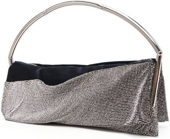 Benedetta Bruzziches Clutch verfraaid met kristallen Zilver