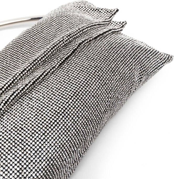 Benedetta Bruzziches Clutch verfraaid met kristallen Zilver