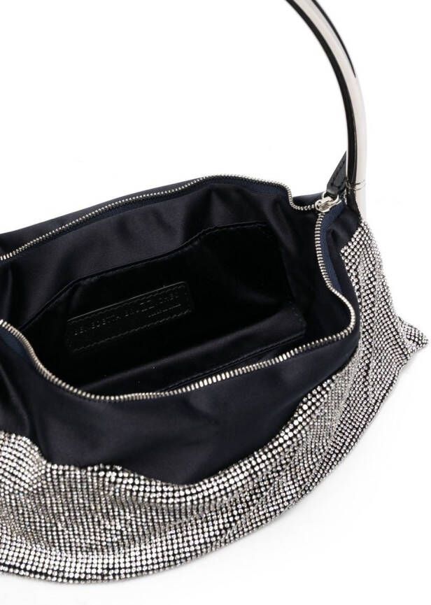 Benedetta Bruzziches Clutch verfraaid met kristallen Zilver
