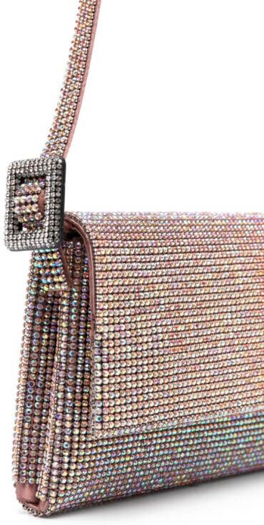 Benedetta Bruzziches Vittissima crystal-embellished shoulder bag Roze