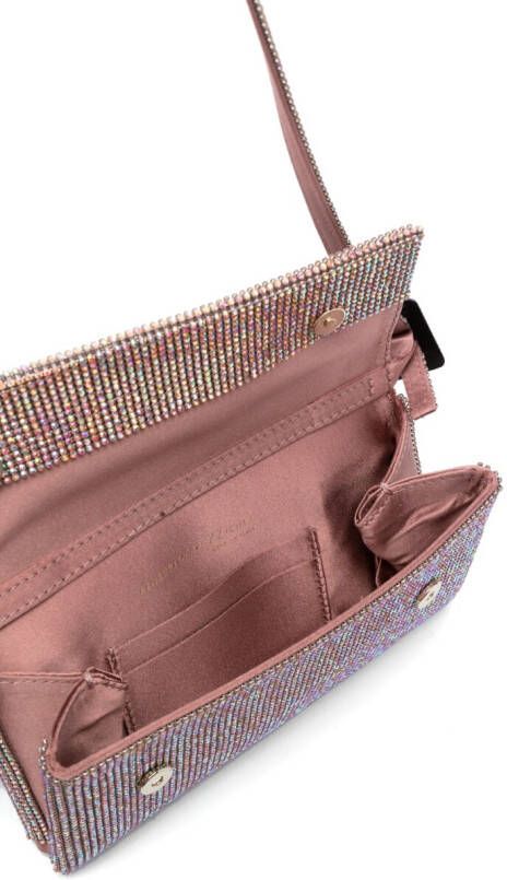 Benedetta Bruzziches Vittissima crystal-embellished shoulder bag Roze