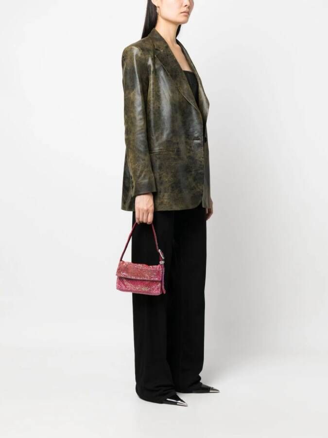 Benedetta Bruzziches Vitty La Mignon schoudertas met stras Rood
