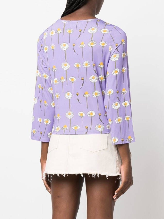 Bernadette T-shirt met ronde hals Paars
