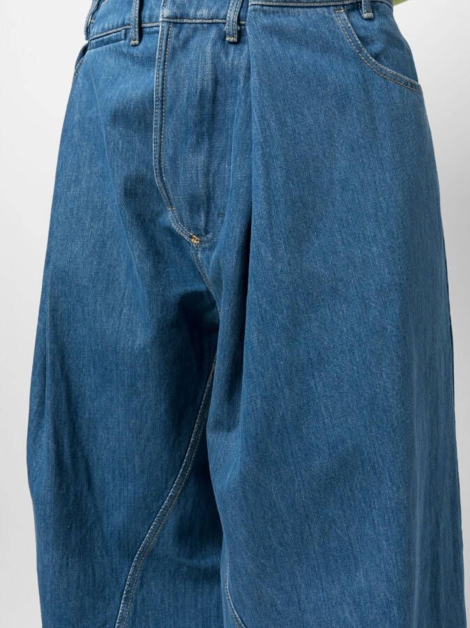 Bianca Saunders Ruimvallende jeans Blauw