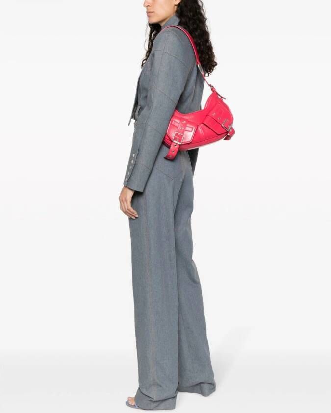 BIASIA Y2K leren schoudertas Roze