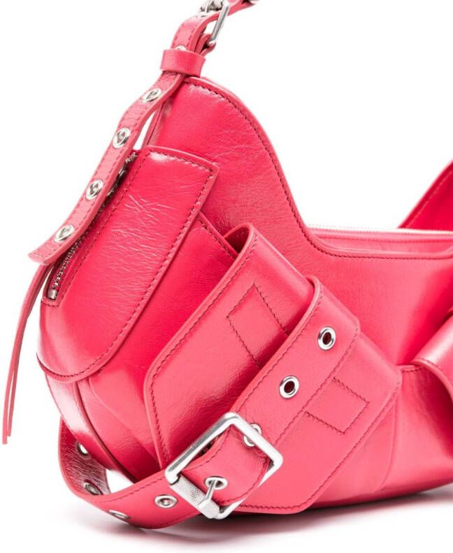 BIASIA Y2K leren schoudertas Roze