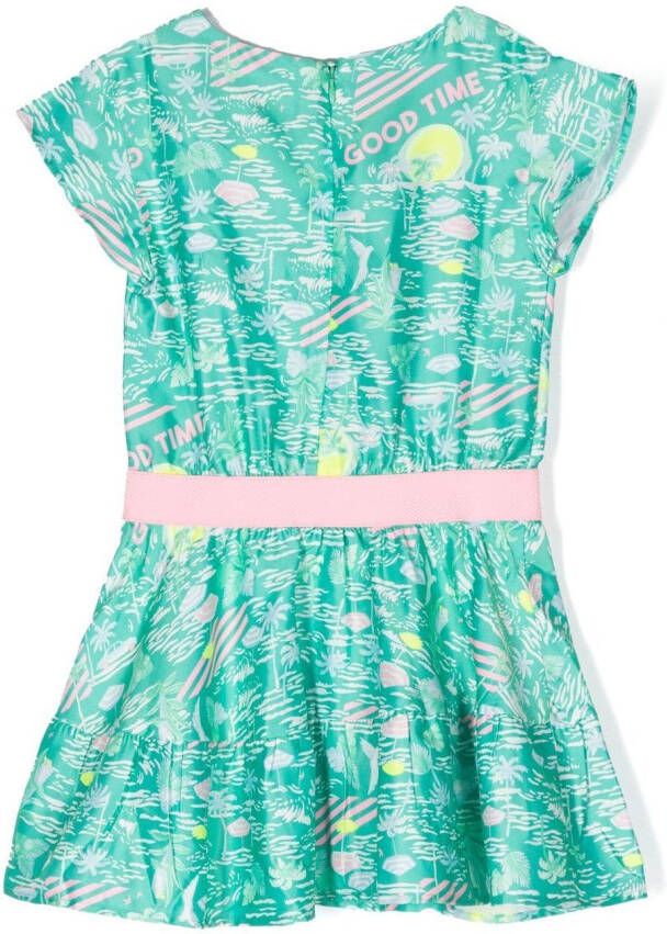 Billieblush Mini-jurk met abstracte print Groen