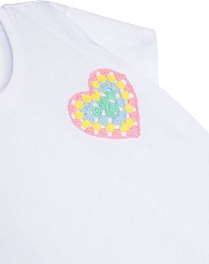 Billieblush T-shirt met gehaakt hart Wit