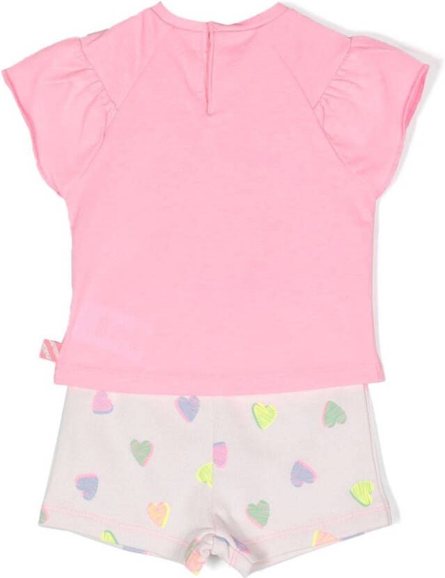 Billieblush T-shirt en shorts set Roze