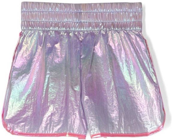 Billieblush Shorts met holografisch-effect Blauw