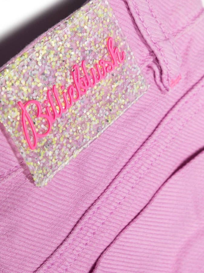 Billieblush Spijkershirt met geborduurd logo Paars