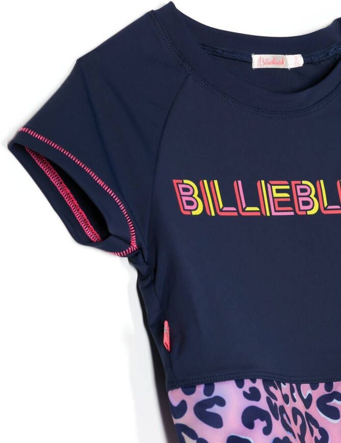 Billieblush T-shirt met logoprint Blauw
