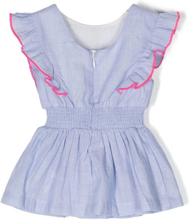 Billieblush Jurk met ruche afwerking Blauw