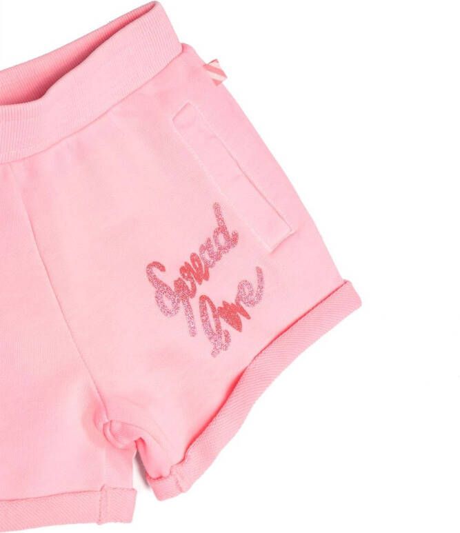 Billieblush Shorts met glitter Roze