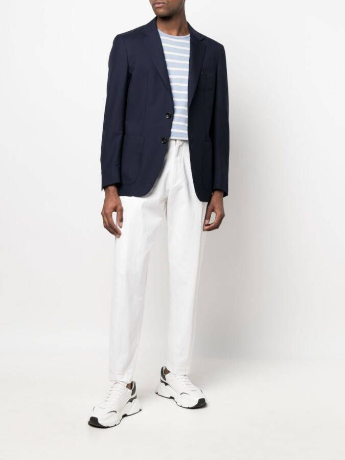 Billionaire Blazer met enkele rij knopen Blauw