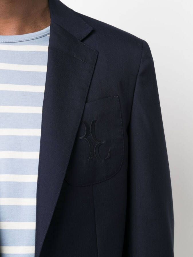 Billionaire Blazer met enkele rij knopen Blauw