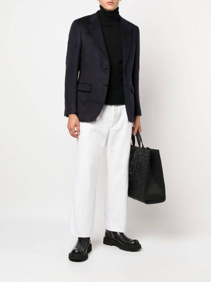 Billionaire Blazer met enkele rij knopen Blauw