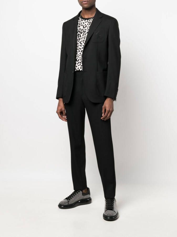 Billionaire Blazer met geborduurd logo Zwart