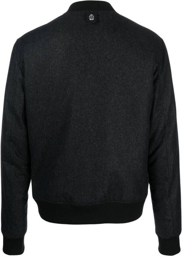 Billionaire Bomberjack met geborduurd logo Zwart