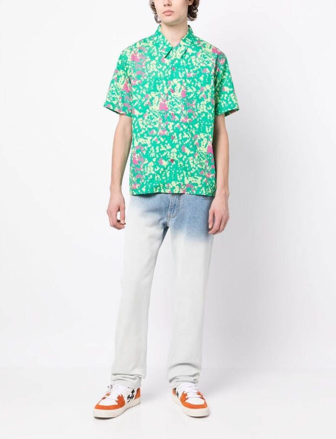 Billionaire Boys Club Overhemd met abstracte print Groen