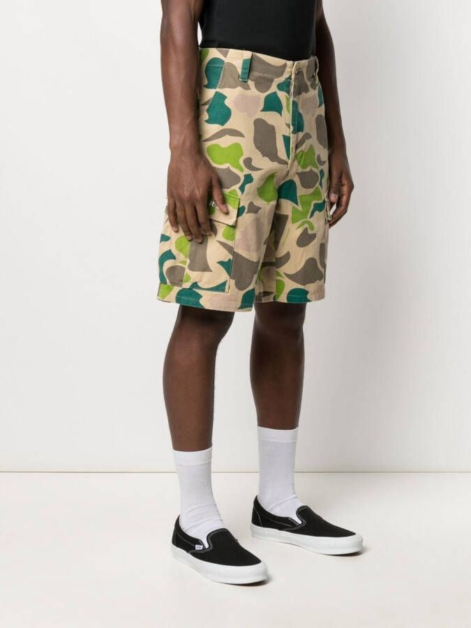 Billionaire Boys Club Shorts met camouflageprint Beige
