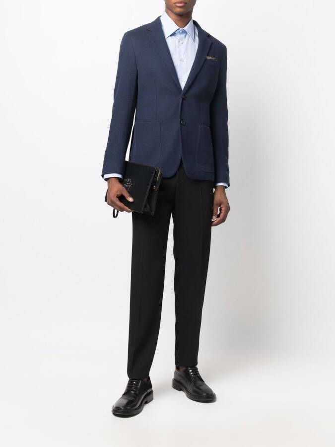 Billionaire Colbert met enkele rij knopen Blauw