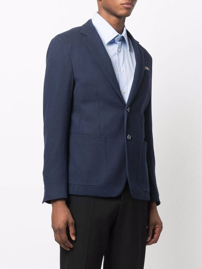 Billionaire Colbert met enkele rij knopen Blauw