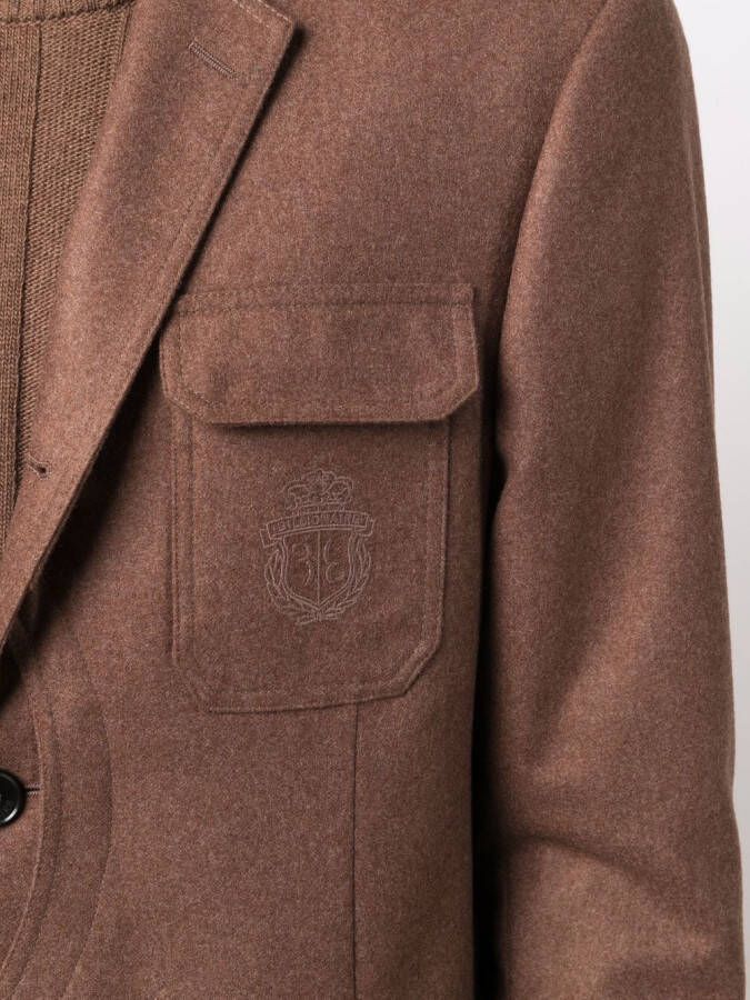 Billionaire Colbert met geborduurd logo Bruin