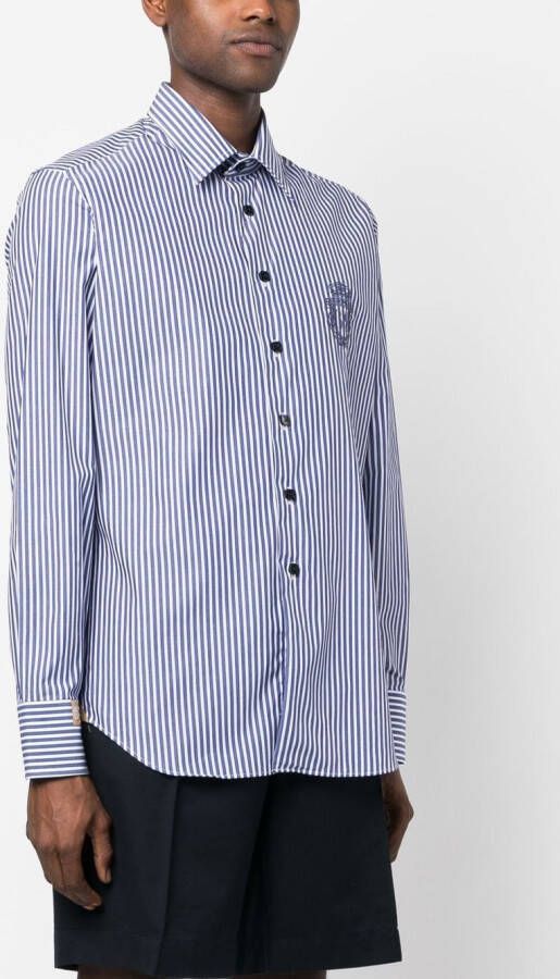 Billionaire Gestreepte blouse Blauw