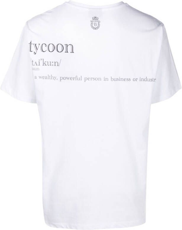 Billionaire T-shirt met grafische print Wit