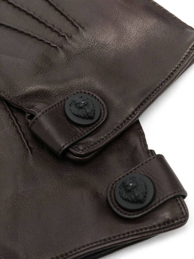 Billionaire Handschoenen met logo reliëf Bruin