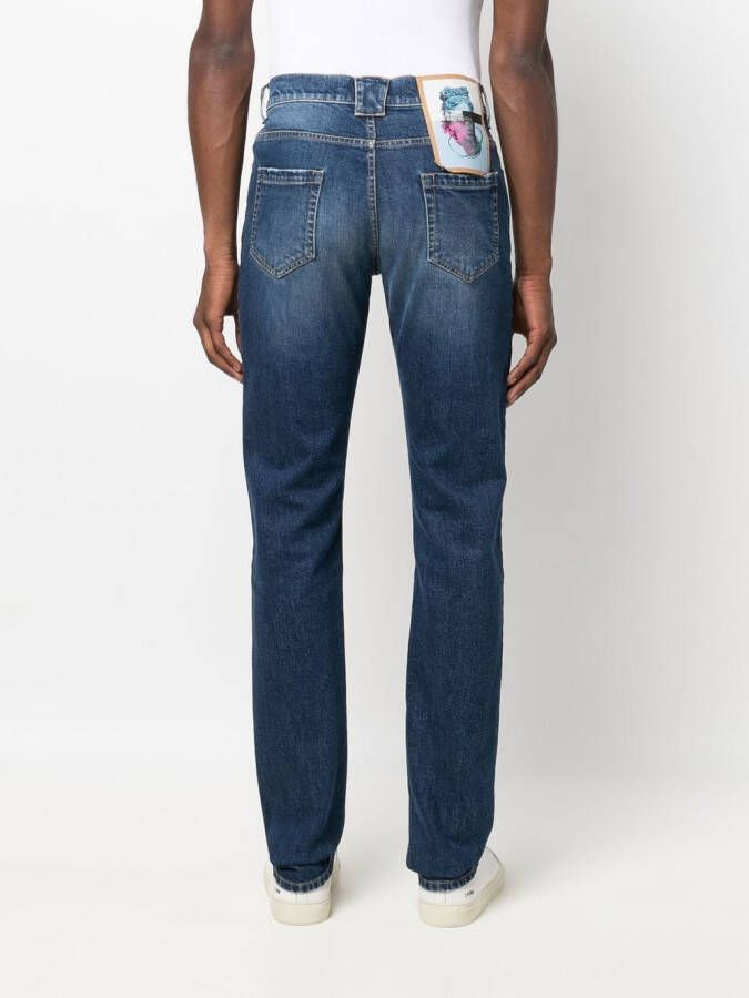 Billionaire Jeans met logopatch Blauw