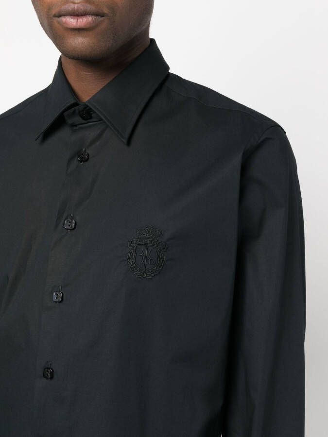 Billionaire Katoenen overhemd Zwart
