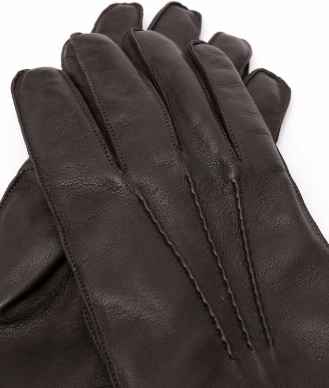 Billionaire Leren handschoenen Bruin