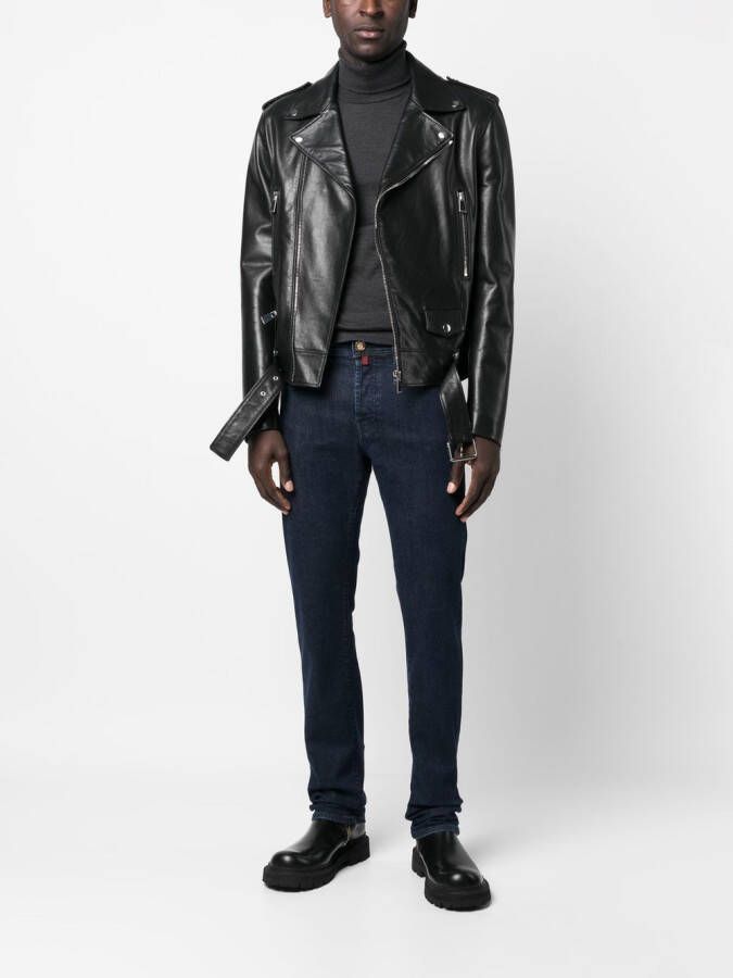 Billionaire Jeans met logopatch Blauw