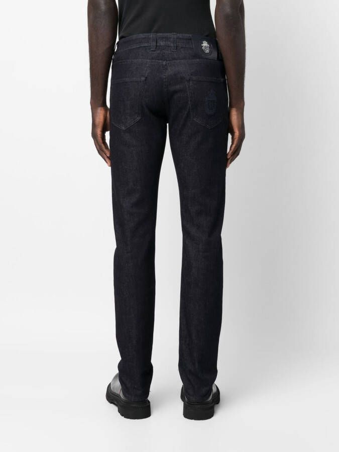 Billionaire Jeans met logopatch Blauw