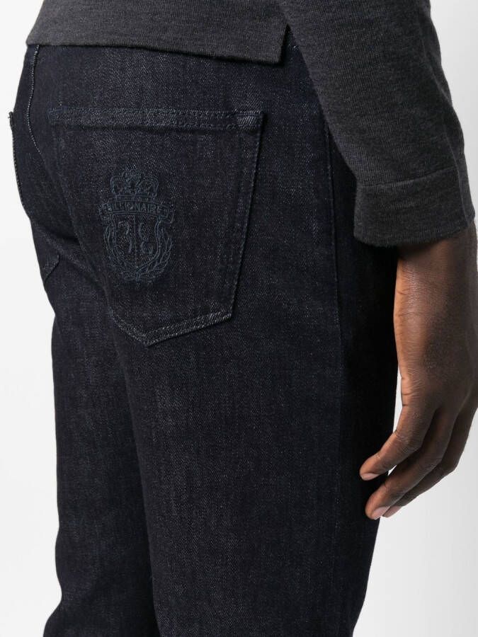 Billionaire Jeans met logopatch Blauw