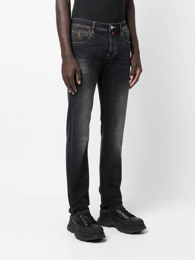 Billionaire Jeans met logopatch Grijs