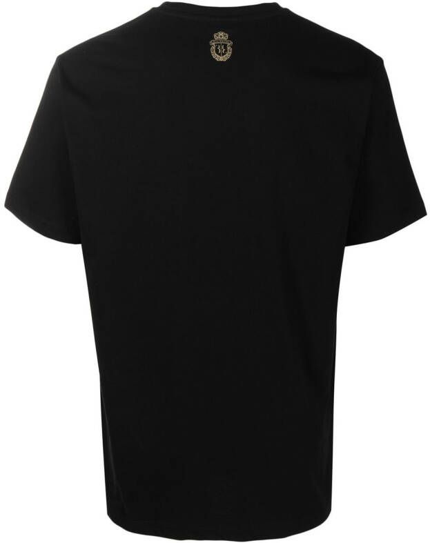 Billionaire T-shirt met logopatch Zwart